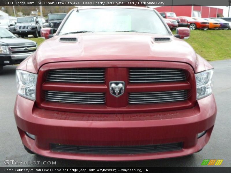 Deep Cherry Red Crystal Pearl / Dark Slate Gray 2011 Dodge Ram 1500 Sport Crew Cab 4x4