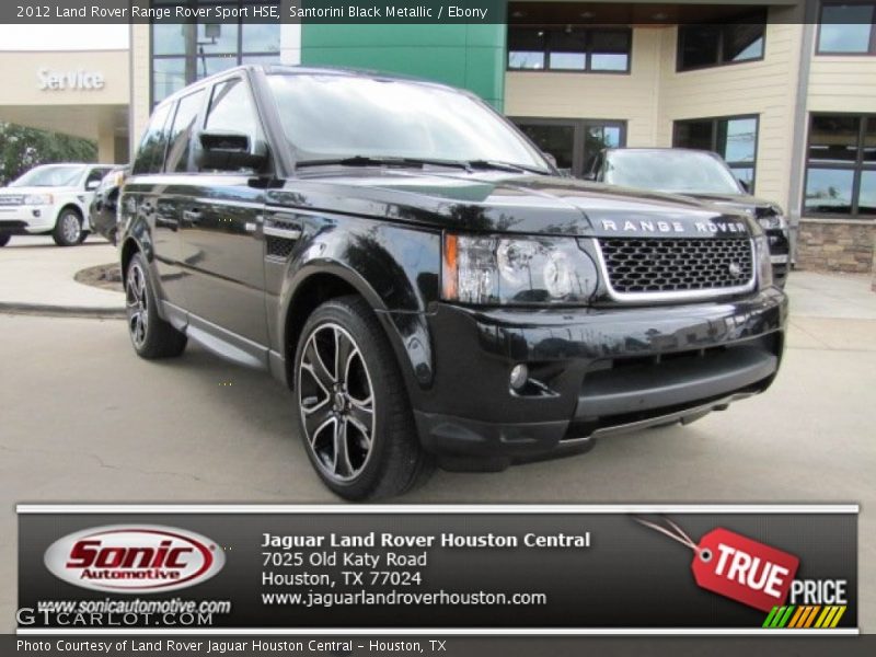Santorini Black Metallic / Ebony 2012 Land Rover Range Rover Sport HSE