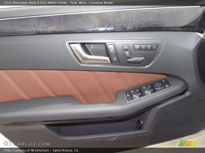 Polar White / Chestnut Brown 2013 Mercedes-Benz E 550 4Matic Sedan