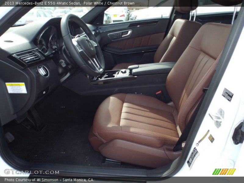Polar White / Chestnut Brown 2013 Mercedes-Benz E 550 4Matic Sedan