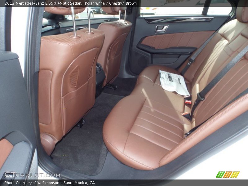 Polar White / Chestnut Brown 2013 Mercedes-Benz E 550 4Matic Sedan