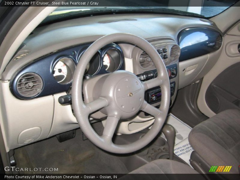 Steel Blue Pearlcoat / Gray 2002 Chrysler PT Cruiser