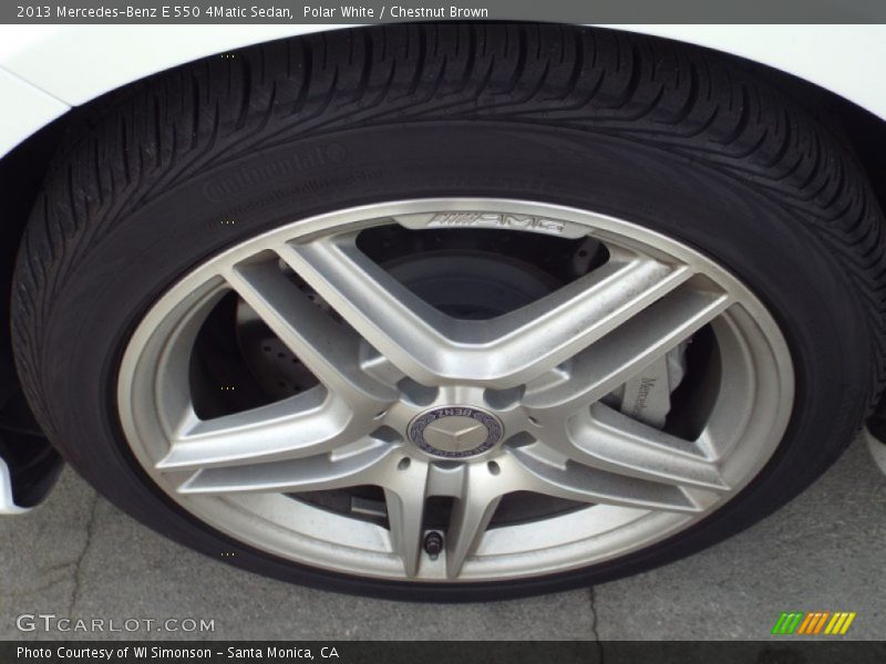 Polar White / Chestnut Brown 2013 Mercedes-Benz E 550 4Matic Sedan