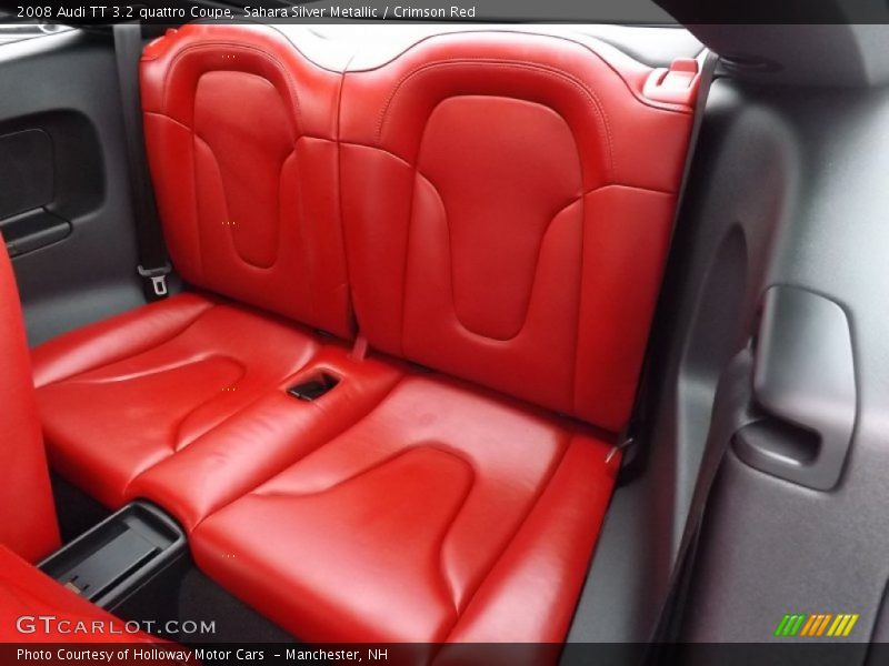 Sahara Silver Metallic / Crimson Red 2008 Audi TT 3.2 quattro Coupe