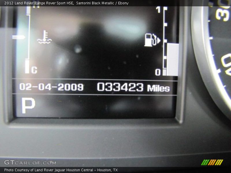 Santorini Black Metallic / Ebony 2012 Land Rover Range Rover Sport HSE