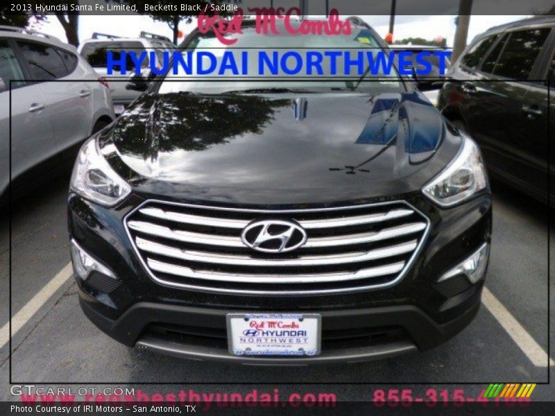 Becketts Black / Saddle 2013 Hyundai Santa Fe Limited