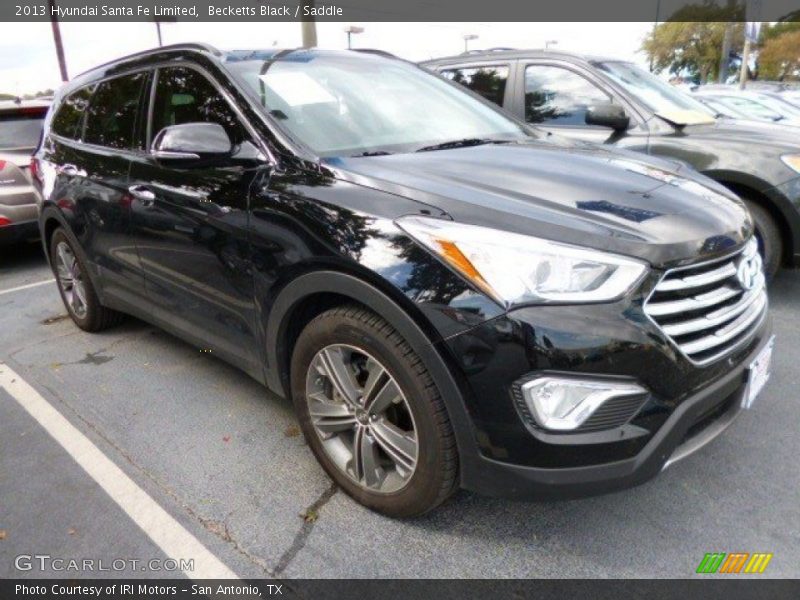 Becketts Black / Saddle 2013 Hyundai Santa Fe Limited