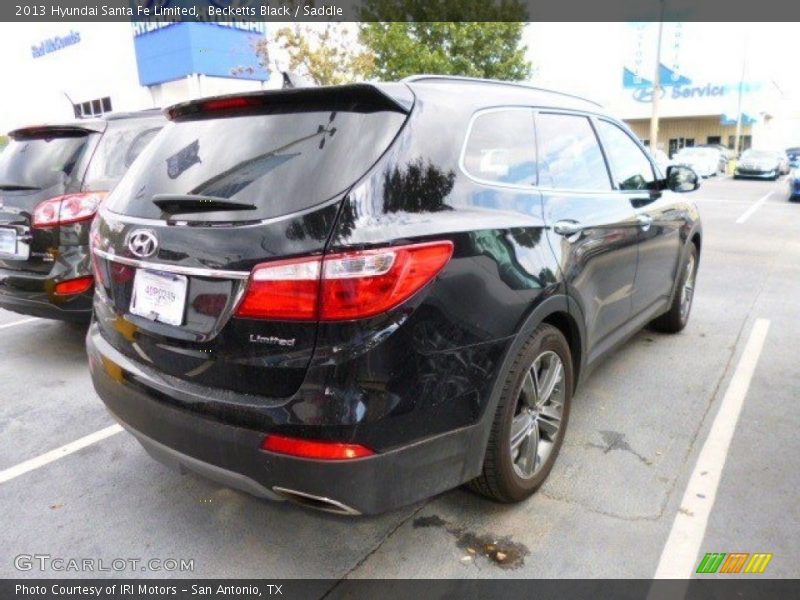 Becketts Black / Saddle 2013 Hyundai Santa Fe Limited