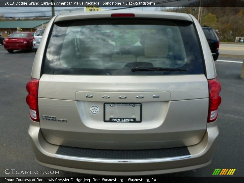 Sandstone / Black/Sandstorm 2013 Dodge Grand Caravan American Value Package