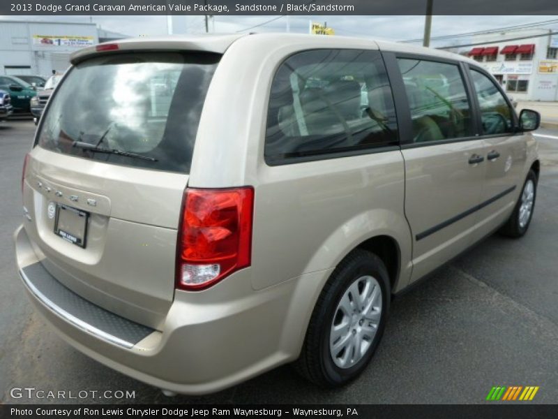 Sandstone / Black/Sandstorm 2013 Dodge Grand Caravan American Value Package