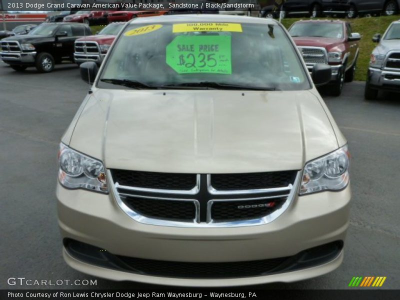 Sandstone / Black/Sandstorm 2013 Dodge Grand Caravan American Value Package