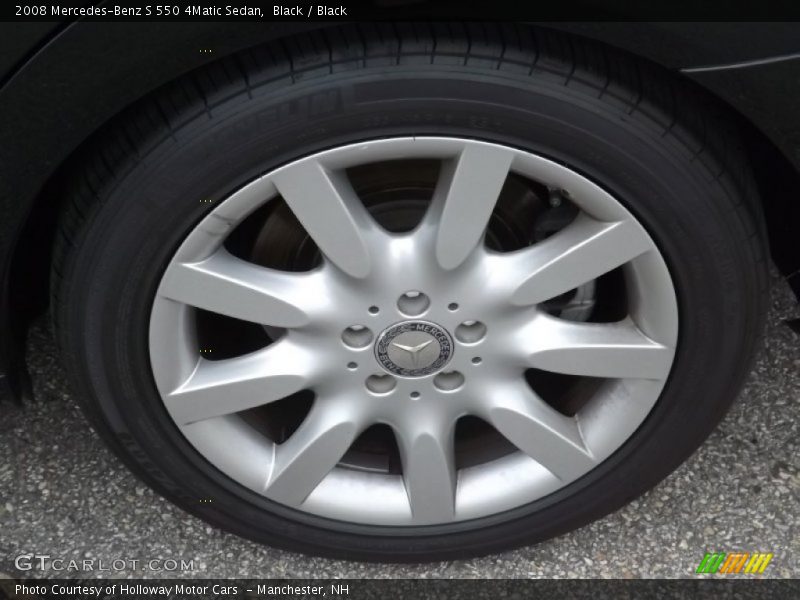 Black / Black 2008 Mercedes-Benz S 550 4Matic Sedan