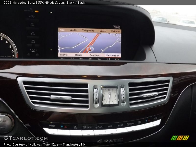 Black / Black 2008 Mercedes-Benz S 550 4Matic Sedan