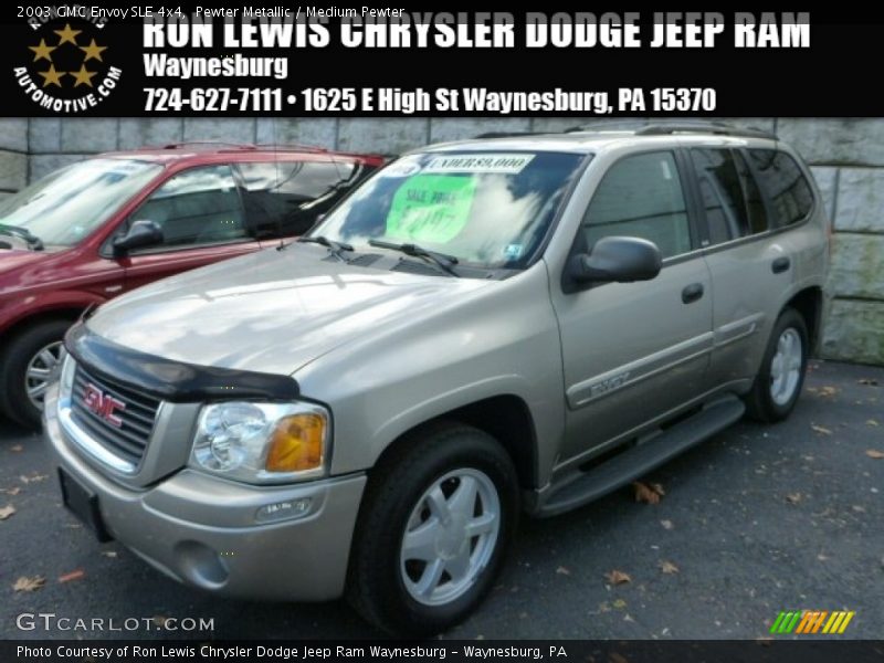 Pewter Metallic / Medium Pewter 2003 GMC Envoy SLE 4x4