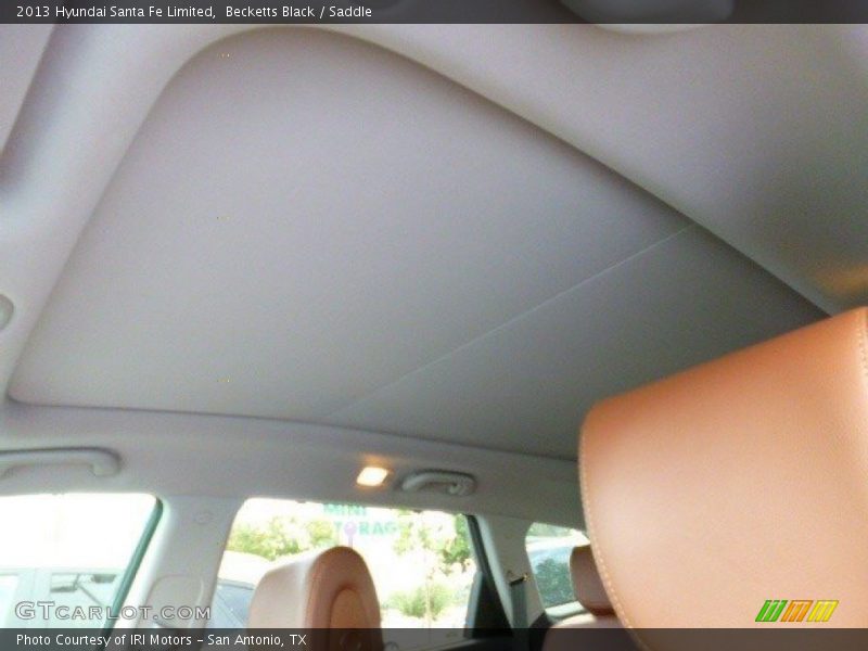 Becketts Black / Saddle 2013 Hyundai Santa Fe Limited