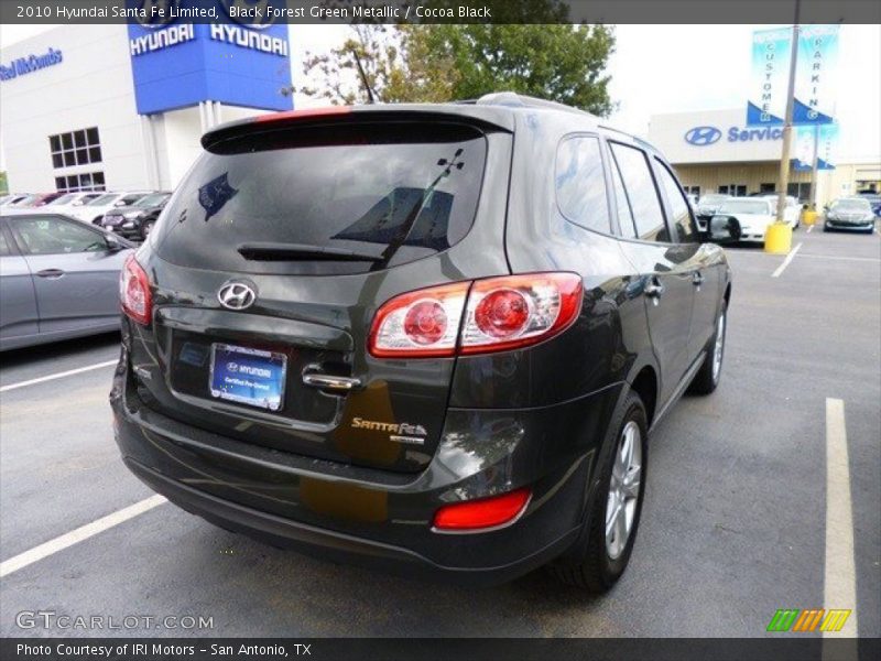 Black Forest Green Metallic / Cocoa Black 2010 Hyundai Santa Fe Limited