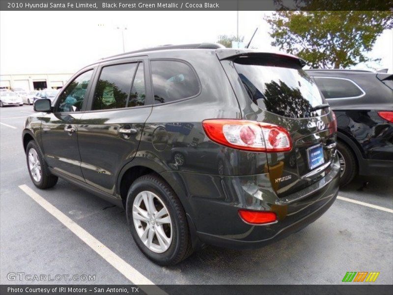 Black Forest Green Metallic / Cocoa Black 2010 Hyundai Santa Fe Limited