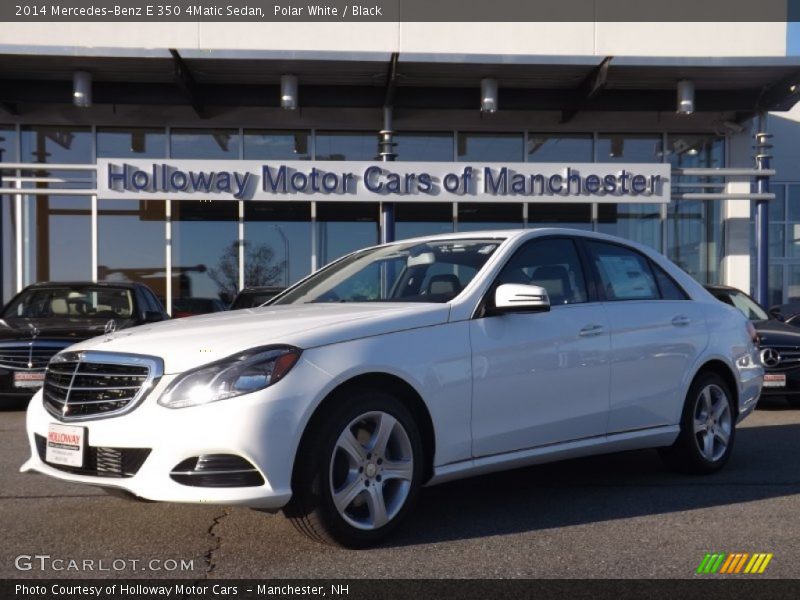 Polar White / Black 2014 Mercedes-Benz E 350 4Matic Sedan