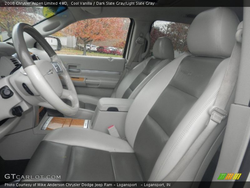 Cool Vanilla / Dark Slate Gray/Light Slate Gray 2008 Chrysler Aspen Limited 4WD