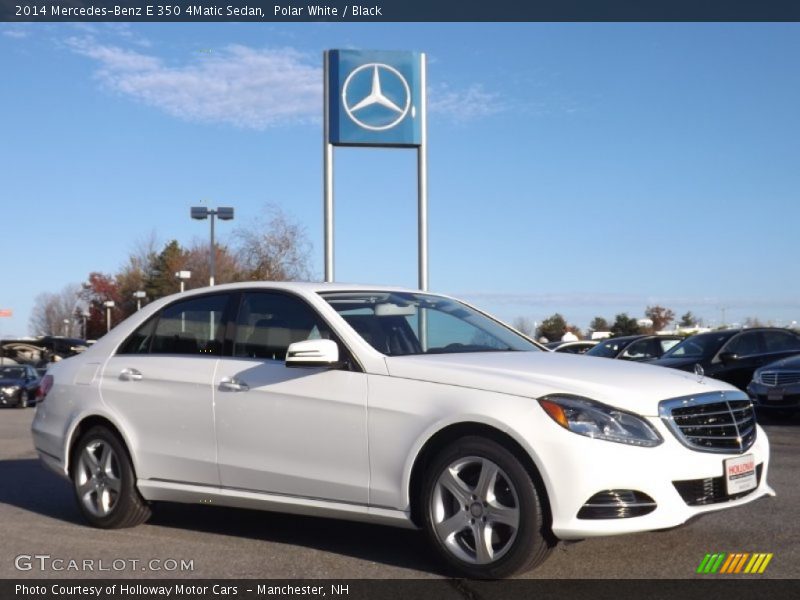 Polar White / Black 2014 Mercedes-Benz E 350 4Matic Sedan