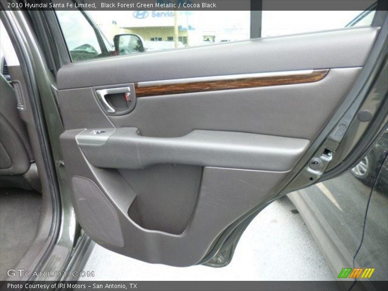 Black Forest Green Metallic / Cocoa Black 2010 Hyundai Santa Fe Limited