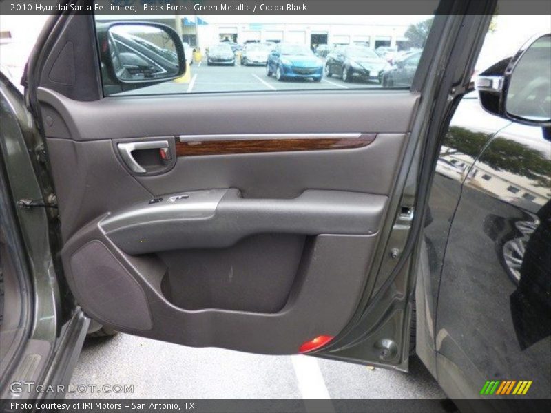 Black Forest Green Metallic / Cocoa Black 2010 Hyundai Santa Fe Limited