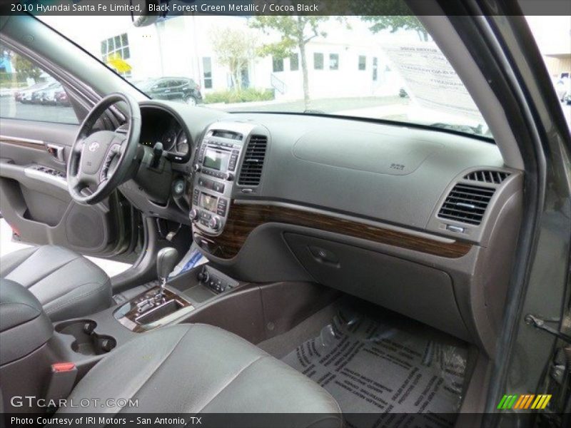 Black Forest Green Metallic / Cocoa Black 2010 Hyundai Santa Fe Limited