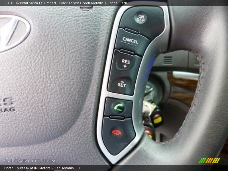 Black Forest Green Metallic / Cocoa Black 2010 Hyundai Santa Fe Limited