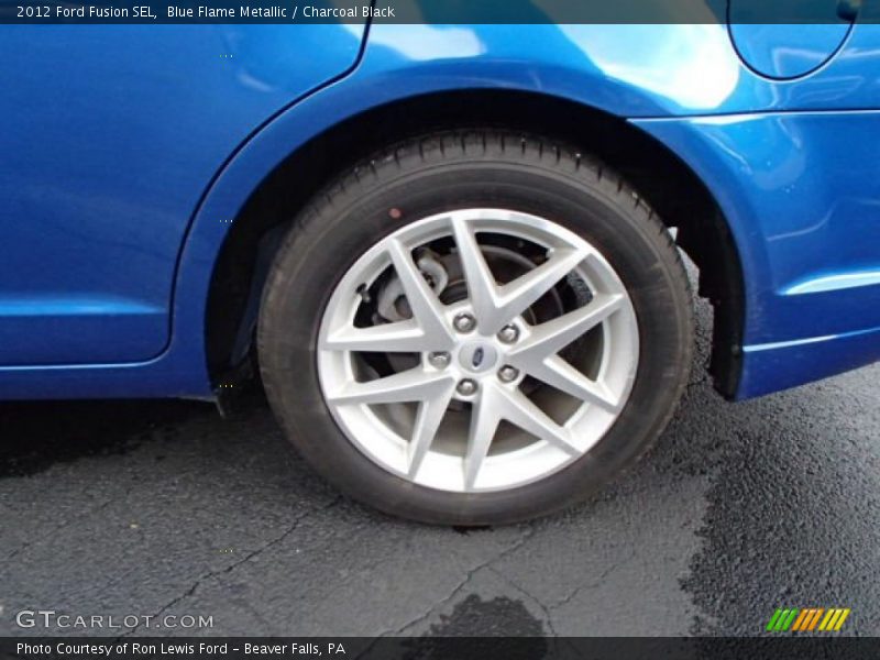 Blue Flame Metallic / Charcoal Black 2012 Ford Fusion SEL