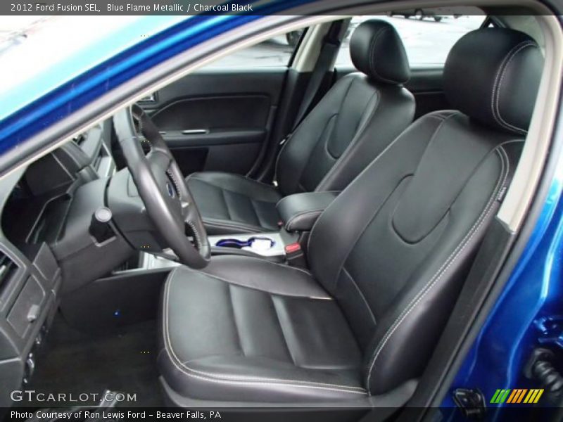 Blue Flame Metallic / Charcoal Black 2012 Ford Fusion SEL
