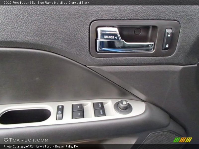 Blue Flame Metallic / Charcoal Black 2012 Ford Fusion SEL
