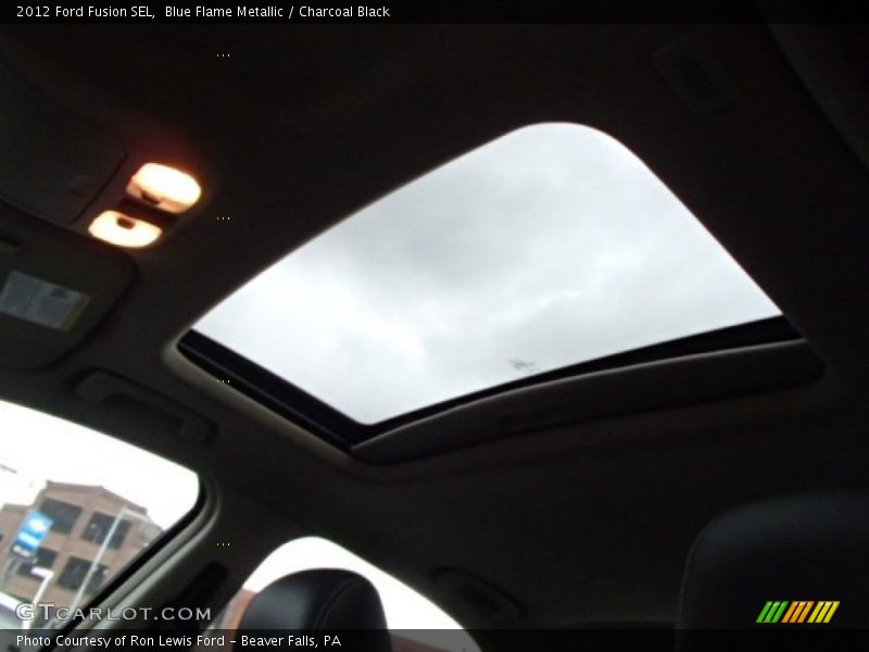 Blue Flame Metallic / Charcoal Black 2012 Ford Fusion SEL