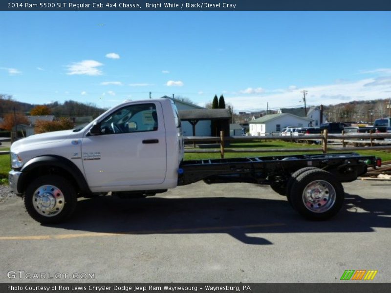 Bright White / Black/Diesel Gray 2014 Ram 5500 SLT Regular Cab 4x4 Chassis