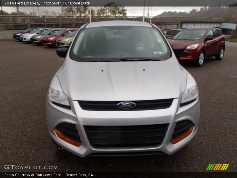 Ingot Silver / Charcoal Black 2014 Ford Escape S