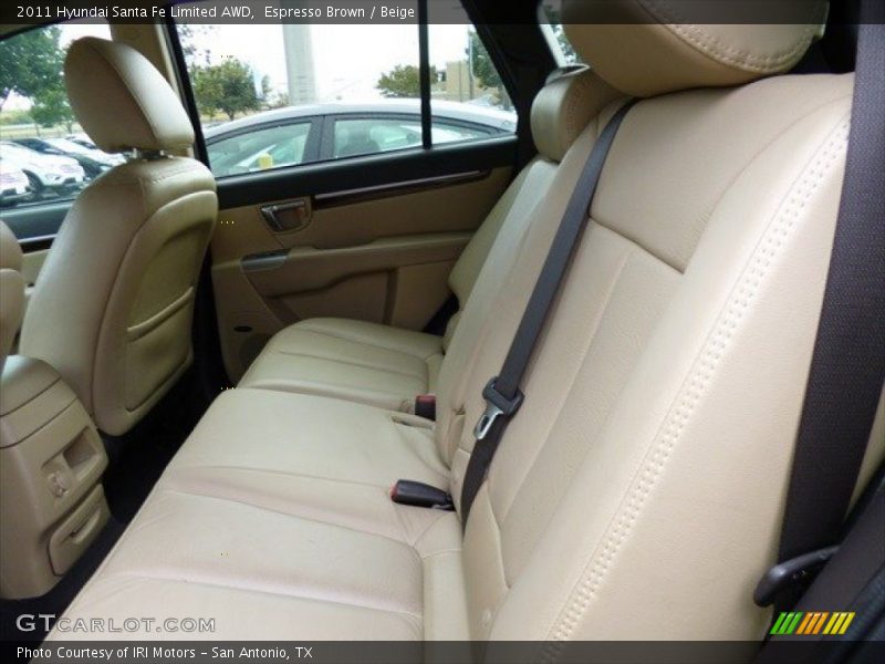 Espresso Brown / Beige 2011 Hyundai Santa Fe Limited AWD