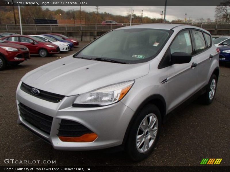 Ingot Silver / Charcoal Black 2014 Ford Escape S