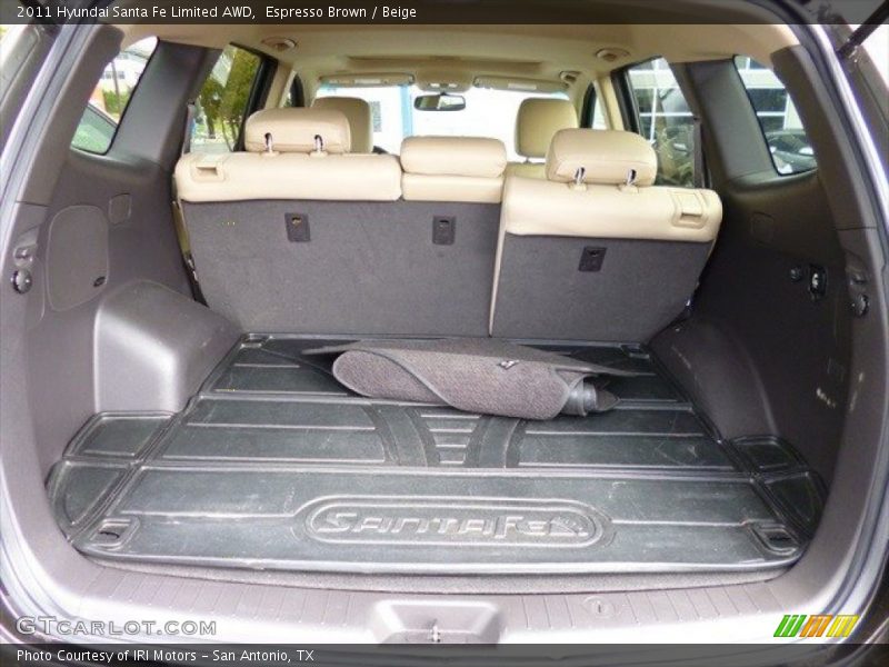 Espresso Brown / Beige 2011 Hyundai Santa Fe Limited AWD