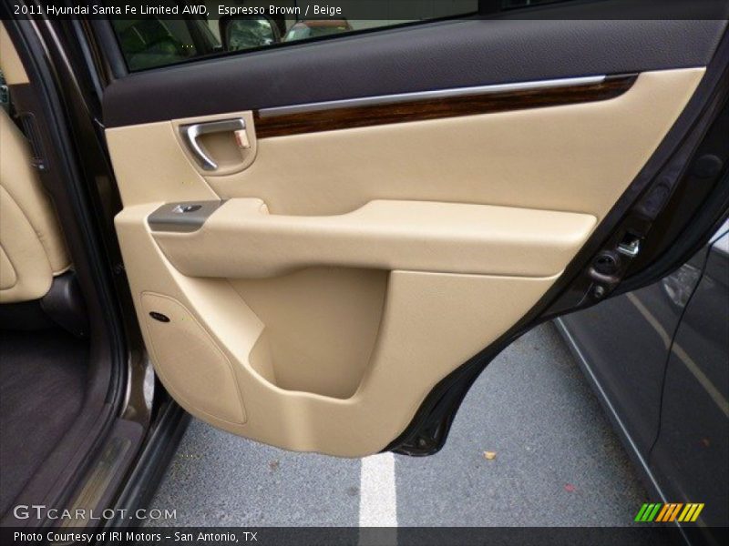 Espresso Brown / Beige 2011 Hyundai Santa Fe Limited AWD