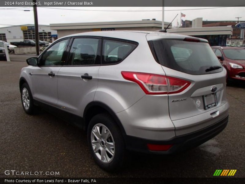 Ingot Silver / Charcoal Black 2014 Ford Escape S