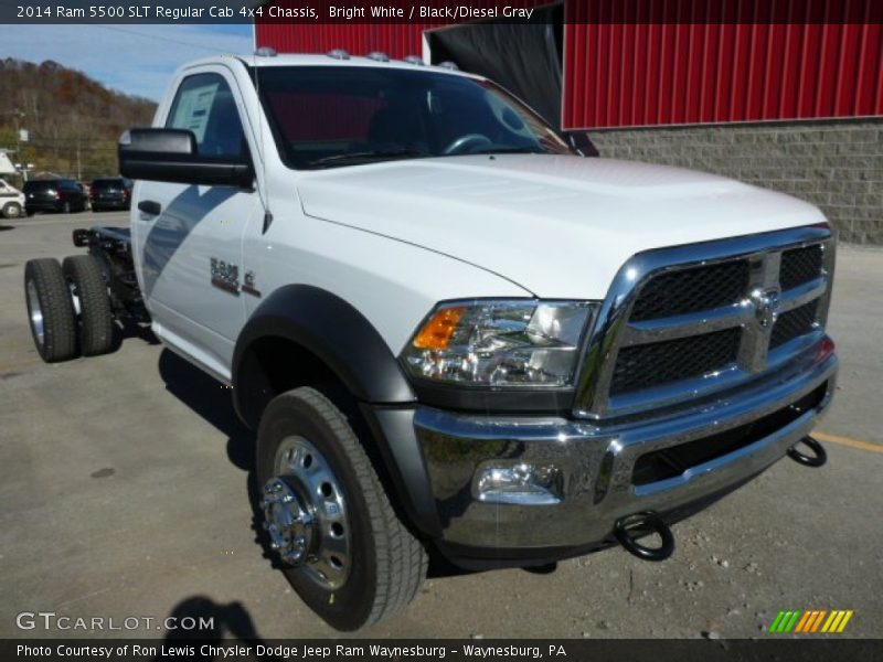 Bright White / Black/Diesel Gray 2014 Ram 5500 SLT Regular Cab 4x4 Chassis