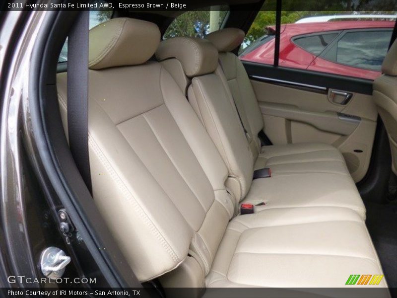 Espresso Brown / Beige 2011 Hyundai Santa Fe Limited AWD