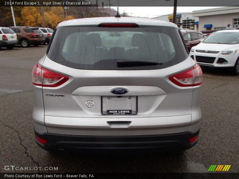 Ingot Silver / Charcoal Black 2014 Ford Escape S