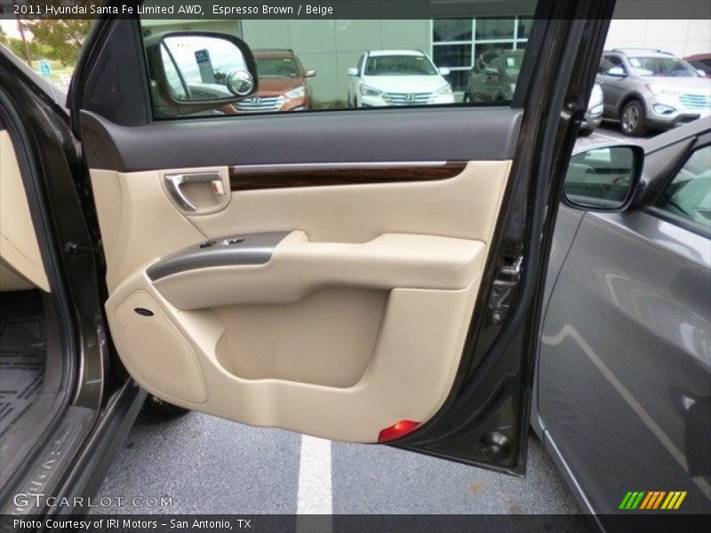 Espresso Brown / Beige 2011 Hyundai Santa Fe Limited AWD