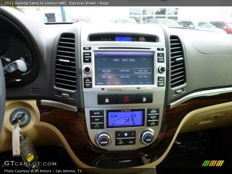 Espresso Brown / Beige 2011 Hyundai Santa Fe Limited AWD