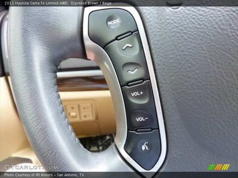 Espresso Brown / Beige 2011 Hyundai Santa Fe Limited AWD