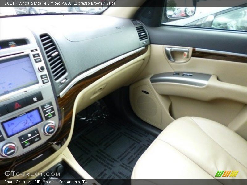 Espresso Brown / Beige 2011 Hyundai Santa Fe Limited AWD