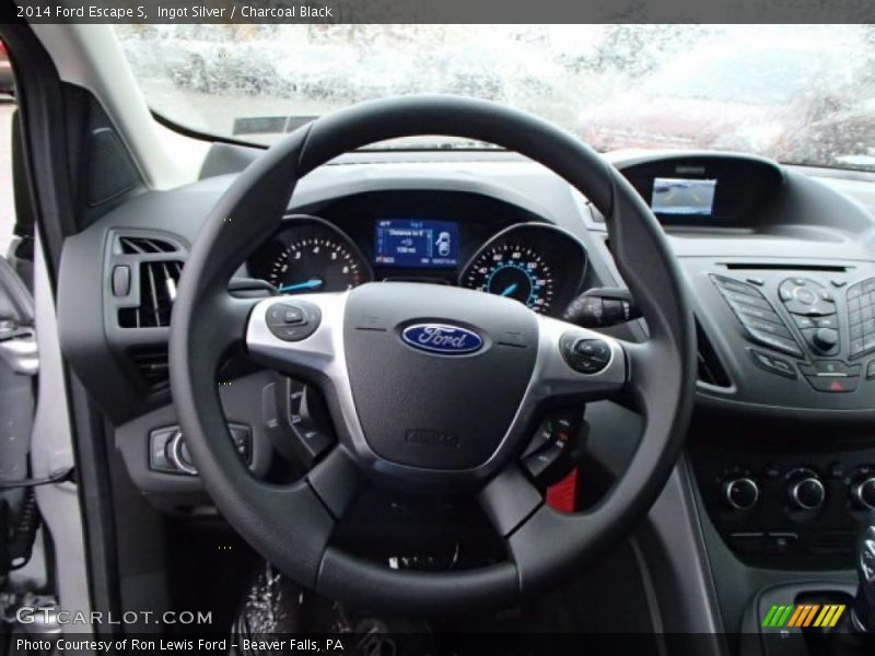 Ingot Silver / Charcoal Black 2014 Ford Escape S