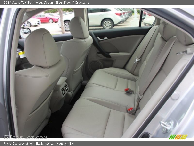 Rear Seat of 2014 TSX Technology Sedan