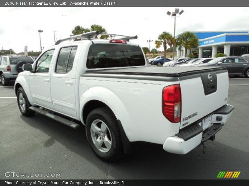 Avalanche White / Desert 2006 Nissan Frontier LE Crew Cab