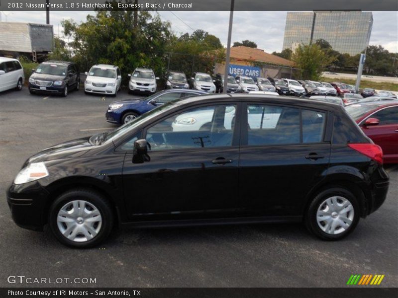 Espresso Black / Charcoal 2012 Nissan Versa 1.8 S Hatchback